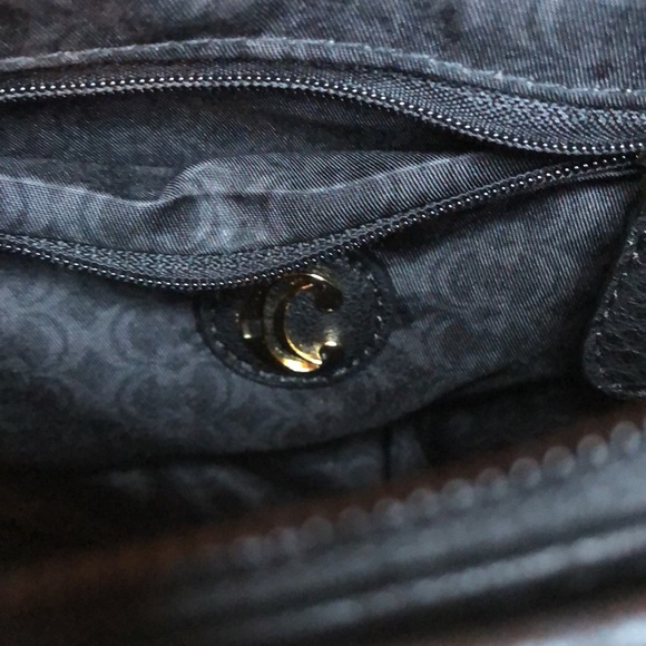 Black Leather Crossbody with Front Tassel - Picture 10 of 15